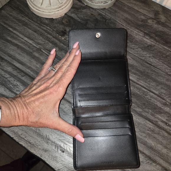 Celine Triomphe canvas and leather wallet - Picture 2 of 10